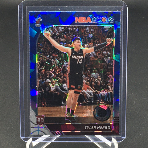 2019 PANINI HOOPS PREMIUM STOCK - BLUE CRACKED ICE PRIZM - T. HERRO - #210 - RC