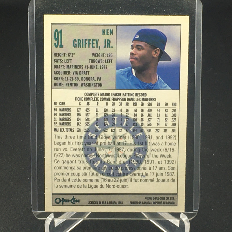 1993 O-PEE-CHEE - K. GRIFFEY JR. -