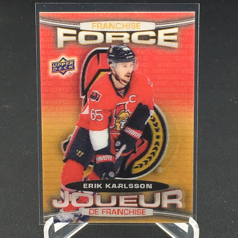 2016 UPPER DECK TIM HORTONS - FRANCHISE FORCE - E. KARLSSON -