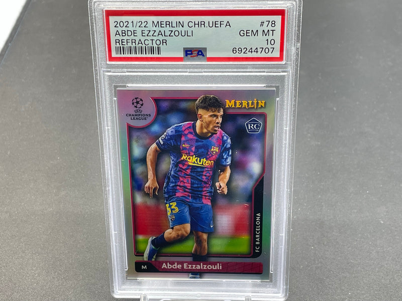 2021 TOPPS MERLIN CHROME UEFA - REFRACTOR - A. EZZALZOULI -