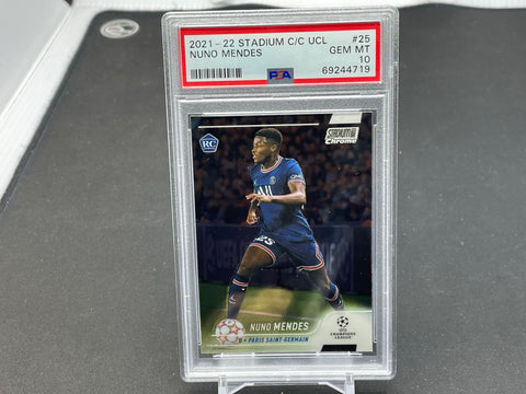 2021 TOPPS STADIUM CLUB CHROME - N. MENDES - #25 - PSA 10 - RC