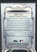 2019 TOPPS BOWMAN STERLING - N. GORMAN -