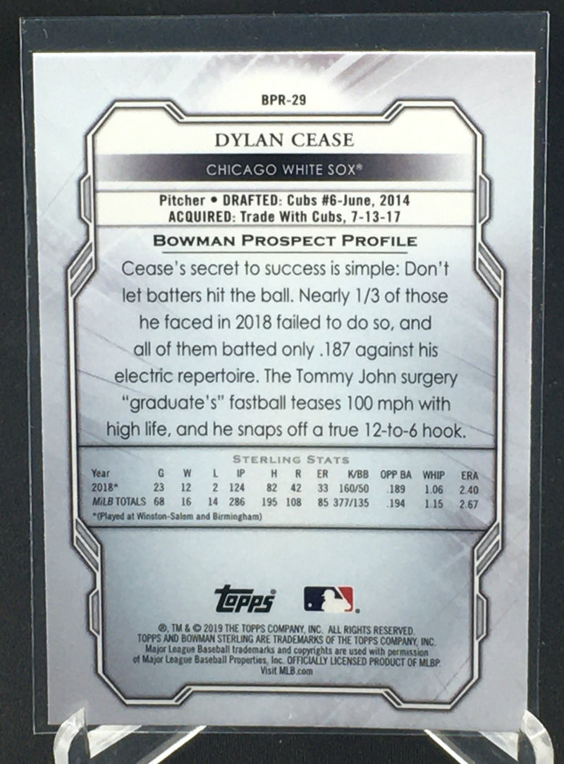 2019 TOPPS BOWMAN STERLING - D. CEASE -