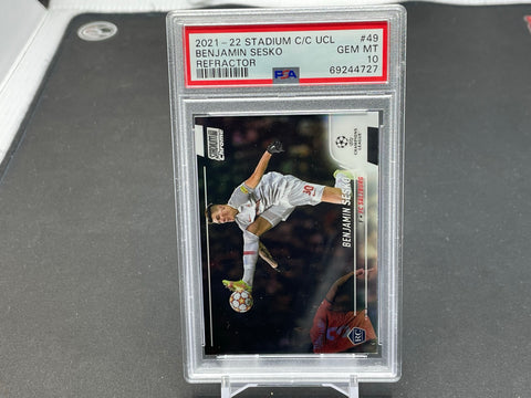 2021 TOPPS STADIUM CLUB CHROME - REFRACTOR - B. SESKO - #49 - PSA 10 - RC