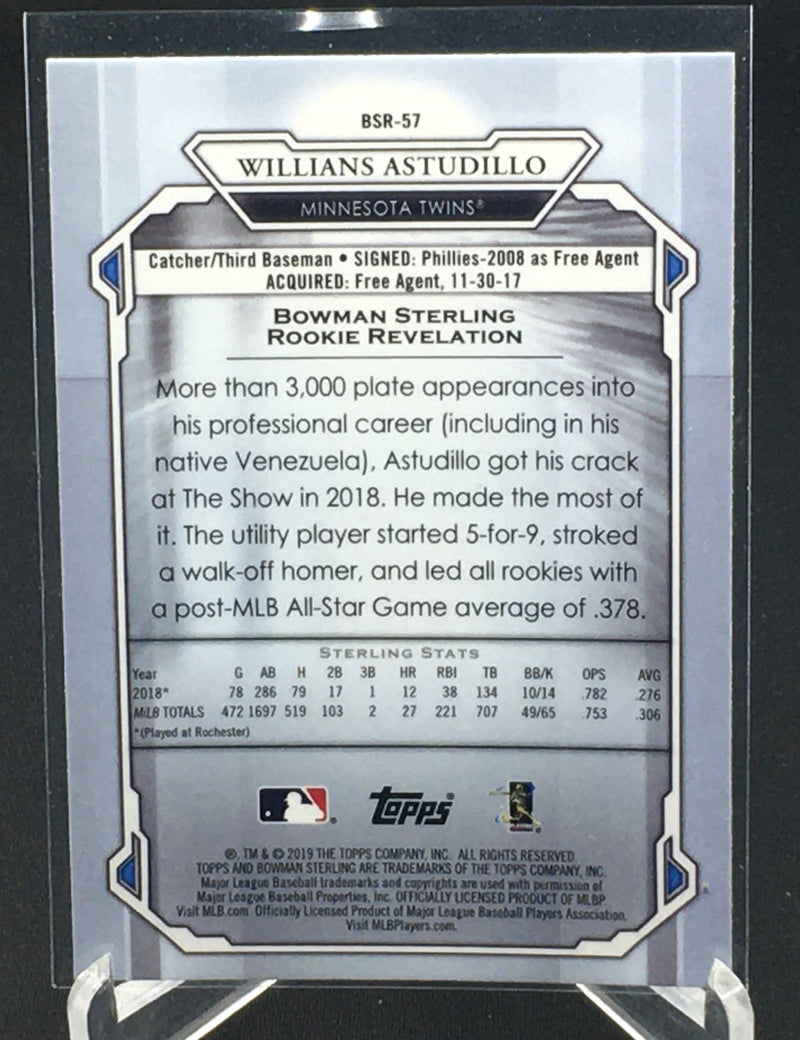 2019 TOPPS BOWMAN STERLING - W. ASTUDILLO -