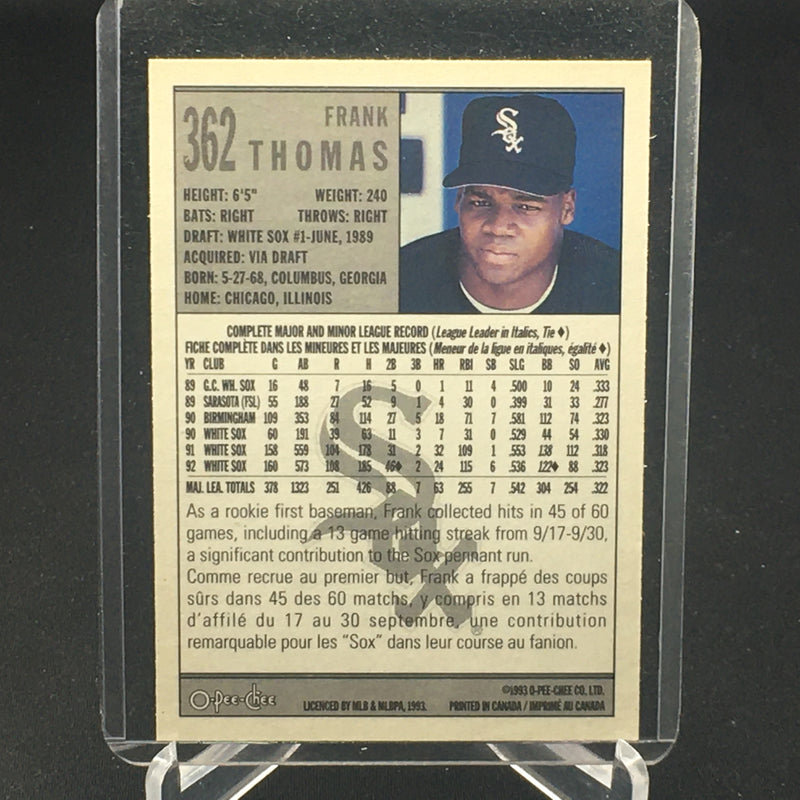 1993 O-PEE-CHEE - WHITE SOX - F. THOMAS -