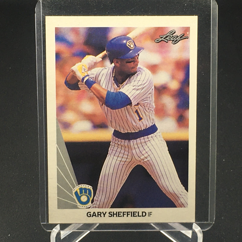 1990 LEAF - MILWAUKEE BREWERS - G. SHEFIELD -