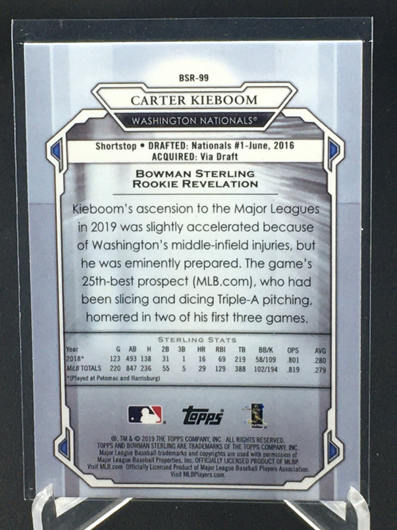 2019 TOPPS BOWMAN STERLING - C. KIEBOOM -
