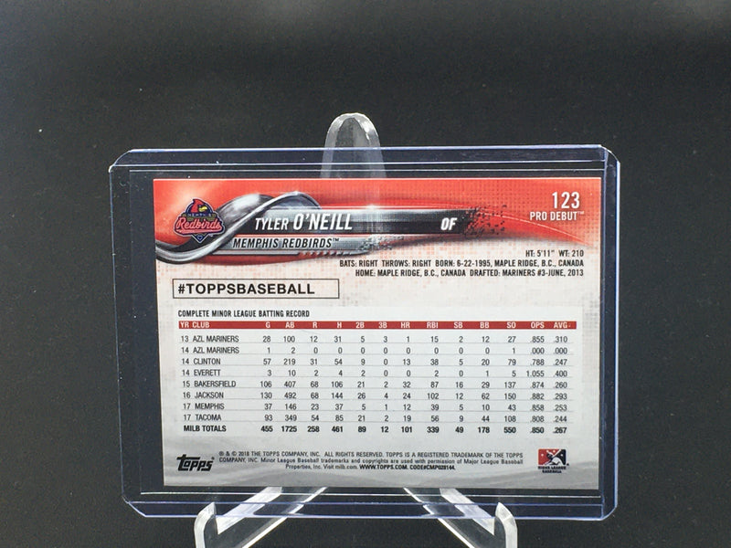 2018 TOPPS PRO DEBUT - T. O'NEILL -