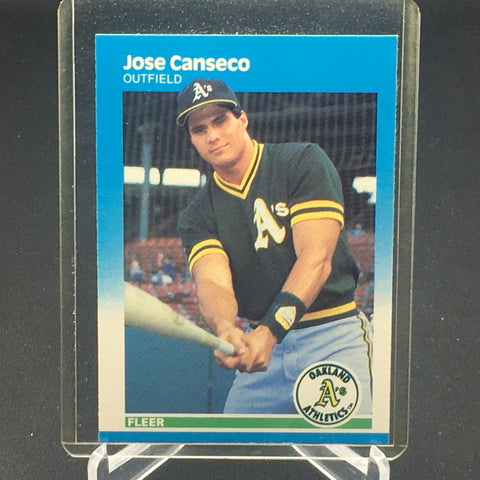 1987 FLEER - OAKLAND ATHLETICS - J. CANSECO - #389