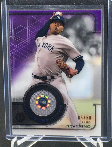 2019 TOPPS TRIBUTE - STAMP OF APPROVAL RELIC - L. SEVERINO - #SOA-LS - #'D/50 - JERSEY