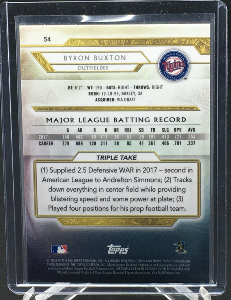 2018 TOPPS TRIPLE THREADS - B. BUXTON -