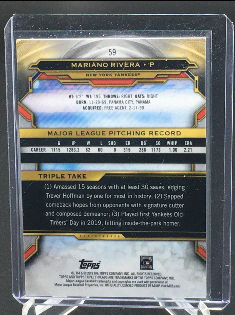 2019 TOPPS TRIPLE THREADS - M. RIVERA -