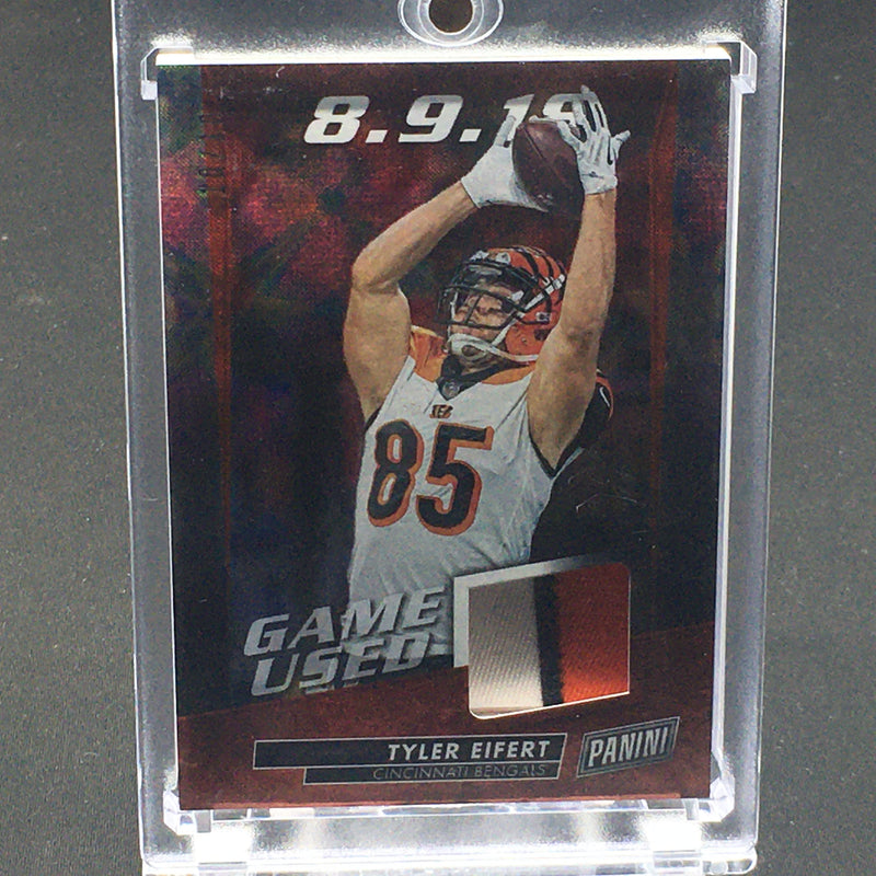 2019 PANINI - PANINI DAY FOOTBALL - T. EIFERT - #TE - #'D/10 - JERSEY RELIC