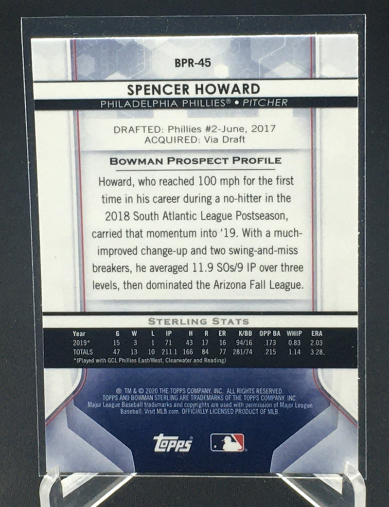 2020 TOPPS BOWMAN STERLING - S. HOWARD -