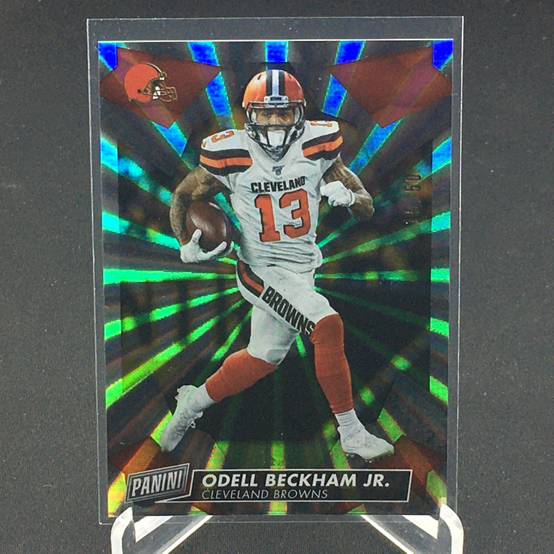 2019 PANINI - PANINI DAY FOOTBALL - RAINBOW SPOKES - O. BECKHAM JR. - #52 - #'D/50