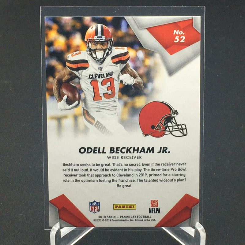 2019 PANINI - PANINI DAY FOOTBALL - RAINBOW SPOKES - O. BECKHAM JR. - #52 - #'D/50