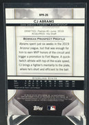 2020 TOPPS BOWMAN STERLING - C. ABRAMS -