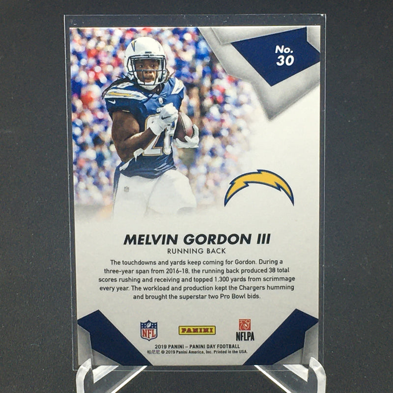 2019 PANINI - PANINI DAY FOOTBALL - MAGNETIC FUR - M. GORDON III - #30 - #'D/99