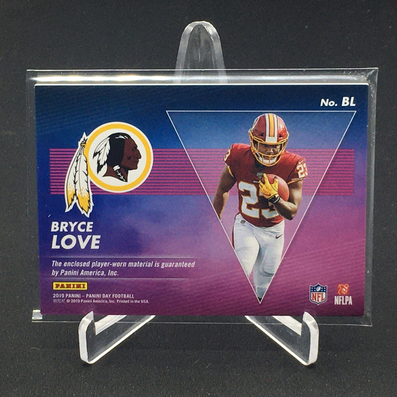 2019 PANINI - PANINI DAY FOOTBALL - B. LOVE - #BL - #'D/50 - JERSEY RELIC - RC