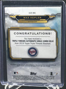 2019 TOPPS TRIPLE THREADS - SINGLE JUMBO RELIC - M. KEEPLER - #AUR-MKE - #'D/99 - RELIC - AUTOGRAPH