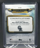 2019 TOPPS TRIPLE THREADS - SINGLE JUMBO RELIC - G. MARQUEZ - #SJR-GM1 - #'D/27 - JERSEY