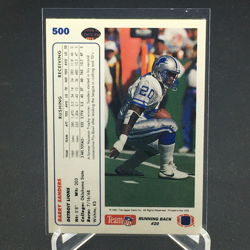 1991 UPPER DECK - B. SANDERS -