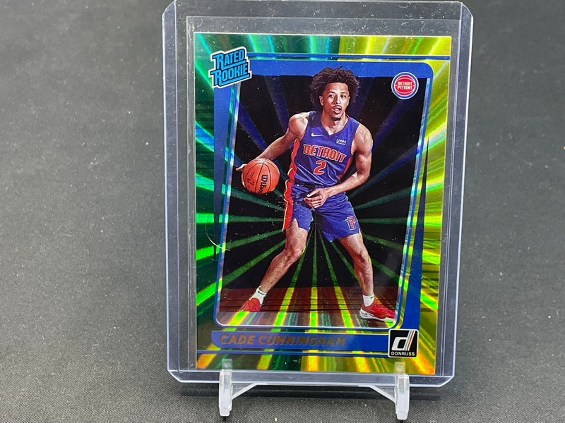 2021 PANINI DONRUSS - GREEN/YELLOW LASER - C. CUNNINGHAM -