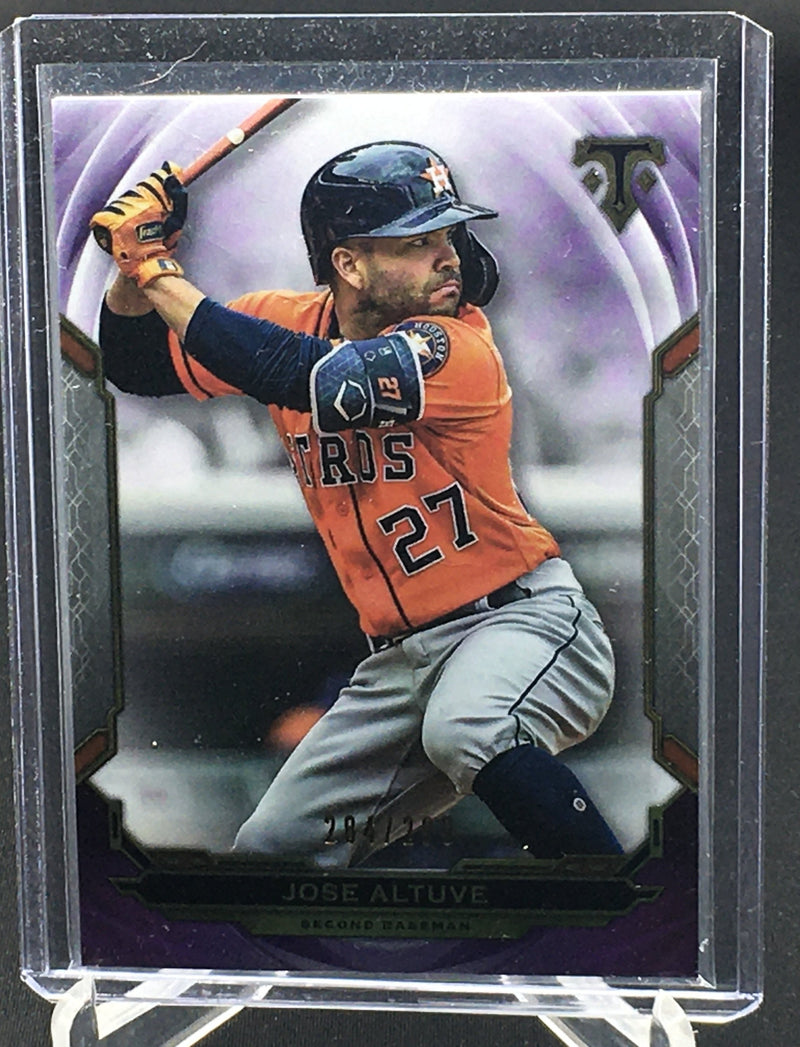 2019 TOPPS TRIPLE THREADS - J. ALTUVE - #10 - #'D/299 - AMETHYST