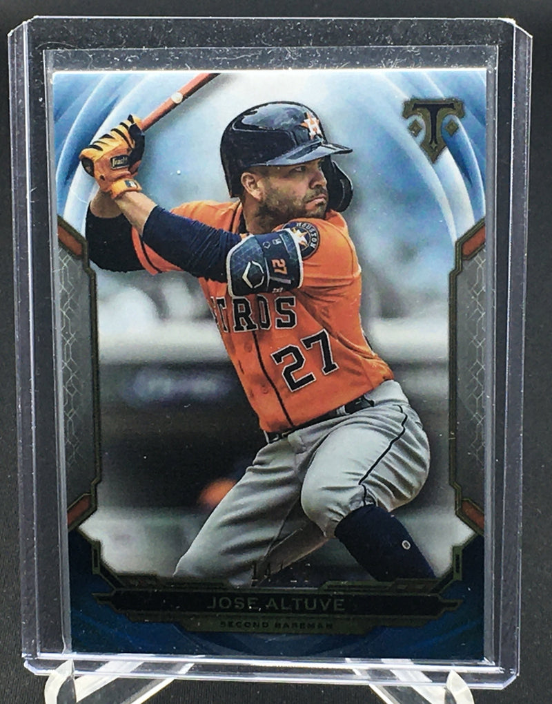 2019 TOPPS TRIPLE THREADS - J. ALTUVE - #10 - #'D/25 - SAPPHIRE