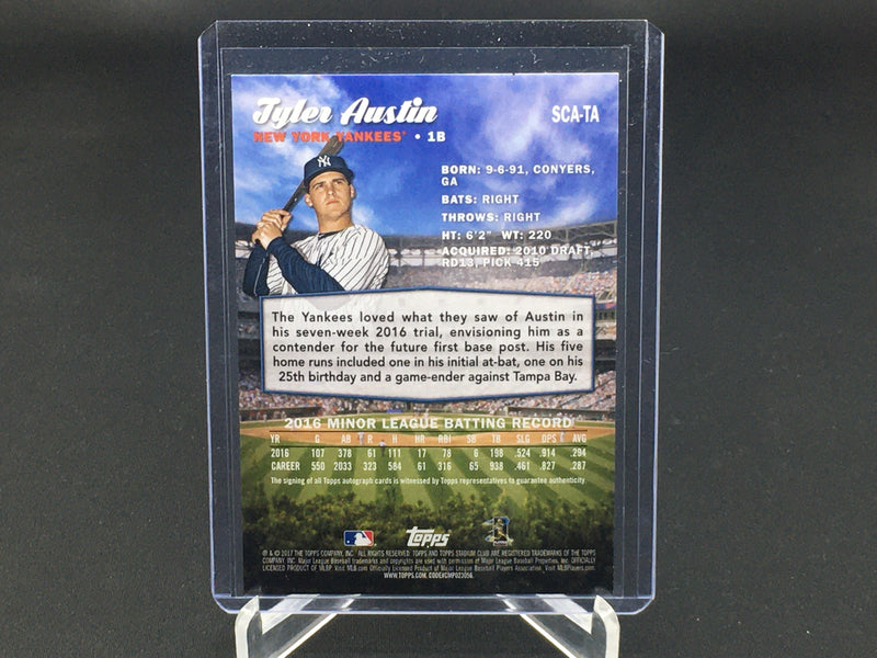 2017 TOPPS STADIUM CLUB - T. AUSTIN -