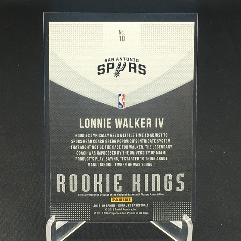 2018 PANINI DONRUSS - ROOKIE KINGS - L. WALKER IV -