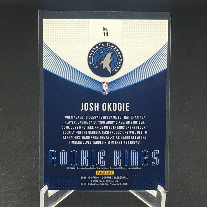 2018 PANINI DONRUSS - ROOKIE KINGS - J. OKOGIE -