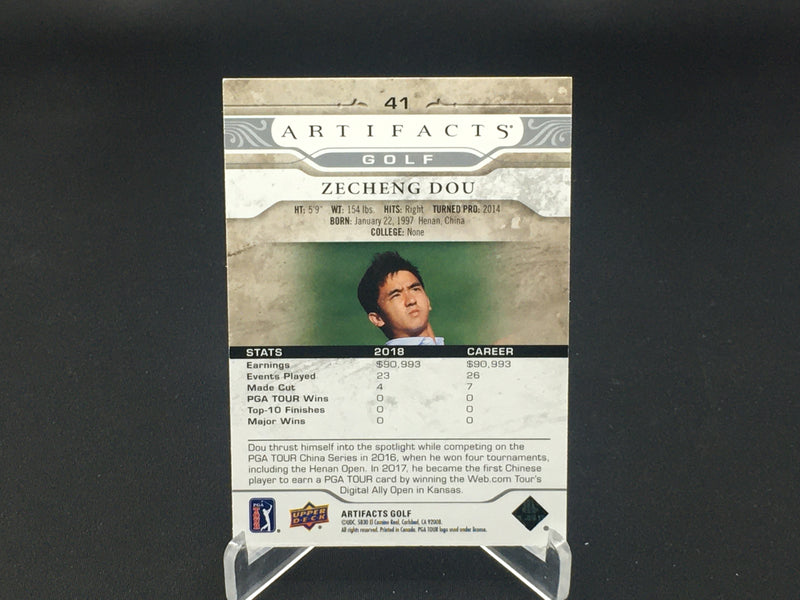 2021 UPPER DECK ARTIFACTS GOLF - Z. DOU -