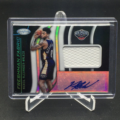 2019 PANINI CERTIFIED - FRESHMAN FABRIC - N. ALEXANDER-WALKER - #FF-NA - RELIC - AUTOGRAPH - RC