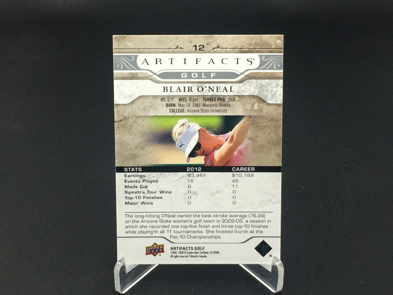 2021 UPPER DECK ARTIFACTS GOLF - B. ONEAL -