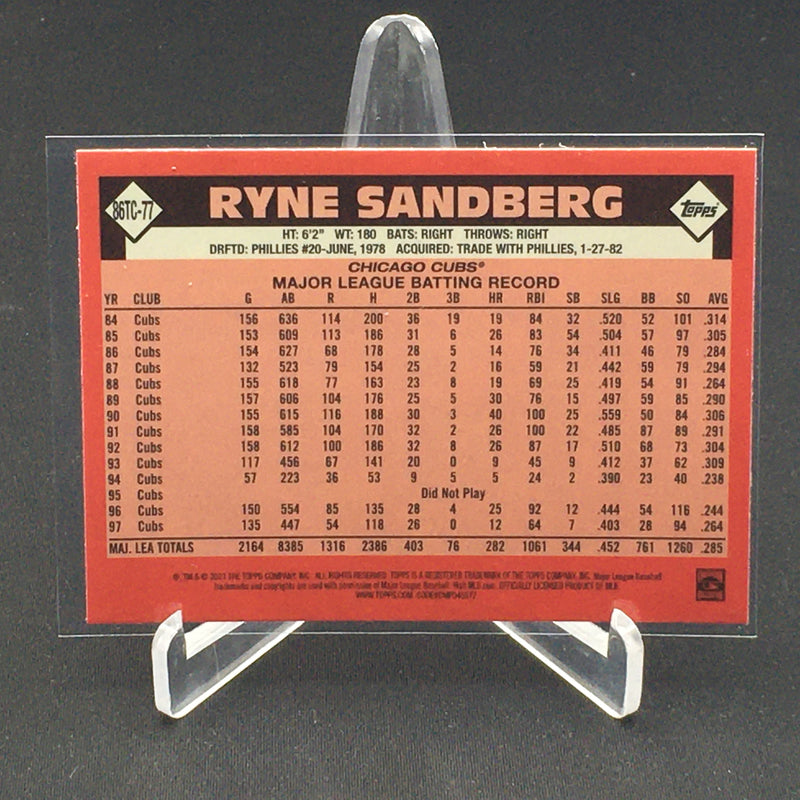 2021 TOPPS CHROME - 35TH ANNIVERSARY - R. SANDBERG -