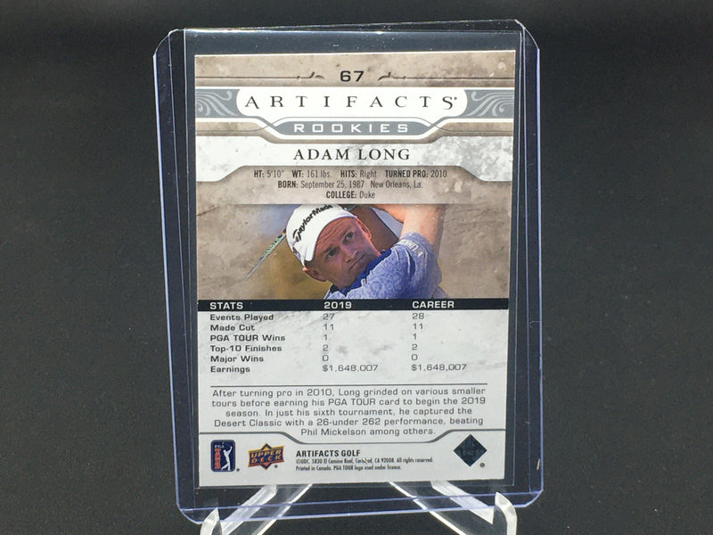 2021 UPPER DECK ARTIFACTS GOLF - ROOKIES - A. LONG - #67 - #'D/999