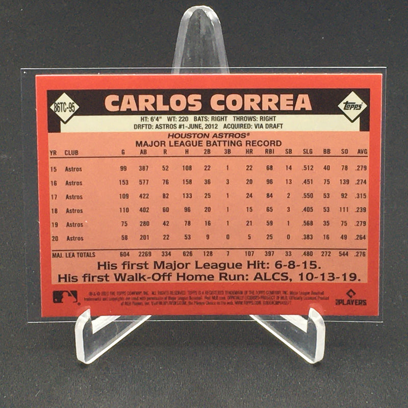 2021 TOPPS CHROME  - 35TH ANNIVERSARY - C. CORREA -