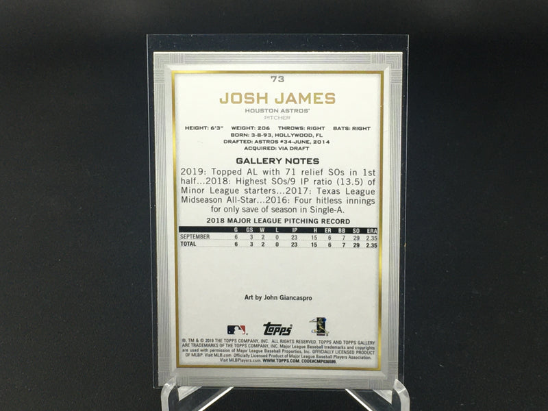 2019 TOPPS GALLERY - J. JAMES -