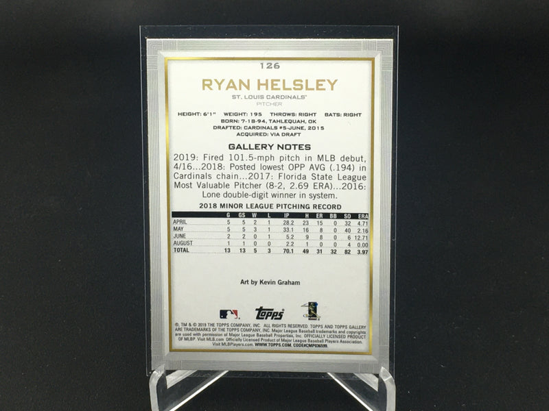 2019 TOPPS GALLERY - R. HELSEY -