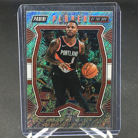 2019 PANINI PLAYER OF THE DAY HIGHLIGHT - SHIMMER - D. LILLARD - #25 - #'D/99