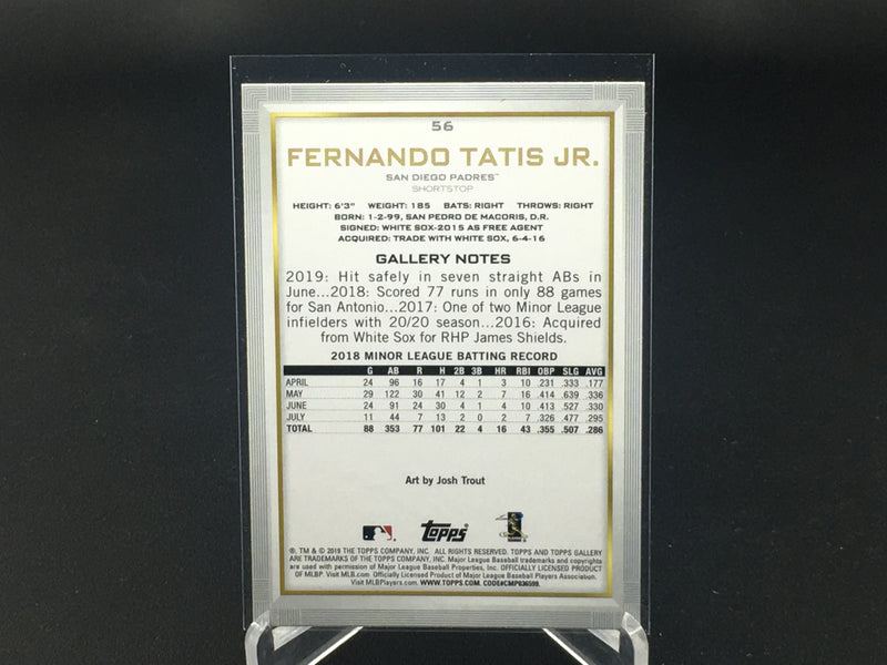 2019 TOPPS GALLERY - F. TATIS JR. -