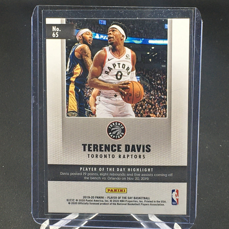 2019 PANINI PLAYER OF THE DAY HIGHLIGHT - SHIMMER - T. DAVIS - #65 - #'D/99 - RC