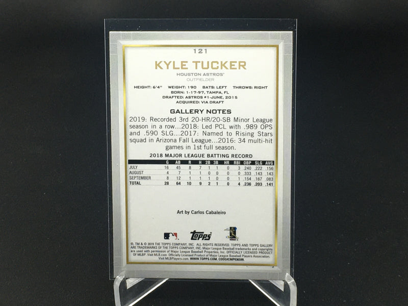 2019 TOPPS GALLERY - K. TUCKER -