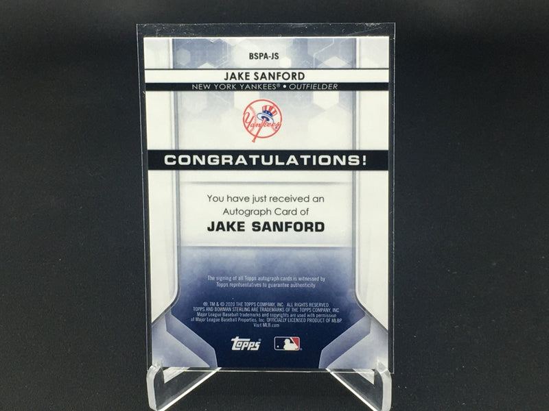 2020 TOPPS BOWMAN STERLING - J. SANFORD -