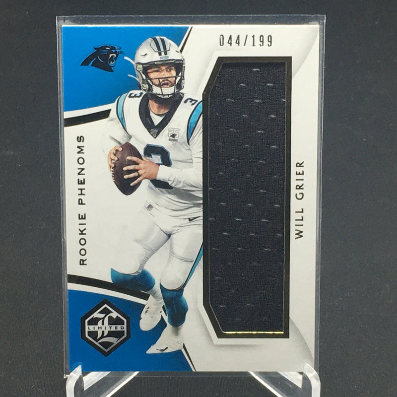 2019 PANINI LIMITED - ROOKIE PHENOMS - W. GRIER - #RP-5 - #'D/199 - JERSEY RELIC - RC