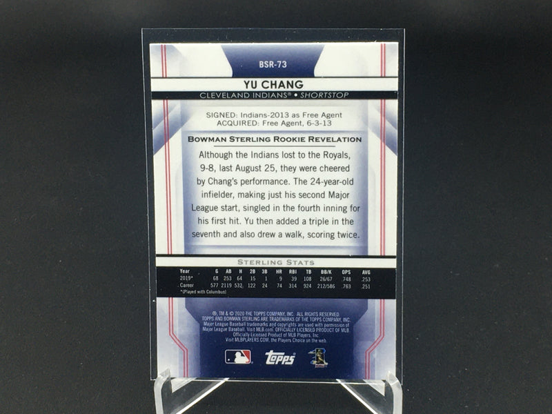 2020 TOPPS BOWMAN STERLING - Y. CHANG -