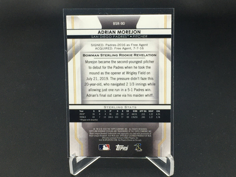 2020 TOPPS BOWMAN STERLING - A. MOREJON -
