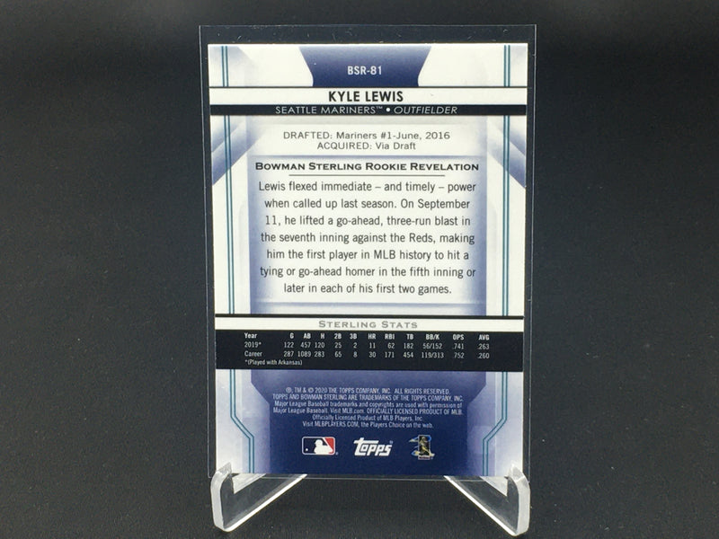 2020 TOPPS BOWMAN STERLING - K. LEWIS -